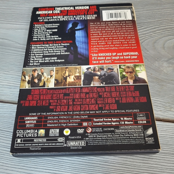 Walk Hard - Dewey Cox - John - Comedy Will Ferrell Documentary Johnny Cash & Ray - Picture 6 of 16